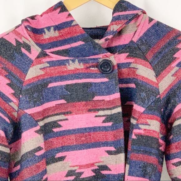 Anthropologie Tabitha Leona Aztec Wrap Coat S - Picture 3 of 10